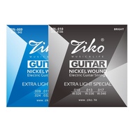 Ziko DN009 010 Electric Guitar Strings Set Nickel Wound Extra Light Guitar String Accessary Electric