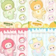 《416》[ของแท้100%] กล่องทึบของเล่นจี้ตุ๊กตา V3ชุดผลไม้ที่น่าสนใจ Nommi จี้ตุ๊กตาไวนิลฟิกเกอร์น่ารักกล