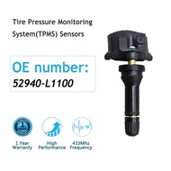 ระบบการตรวจสอบแรงดันยางรถยนต์เซ็นเซอร์ TMPS L1100 52940 4ชิ้น433MHz สำหรับ Hyundai Ioniq 5 Sonata Tu