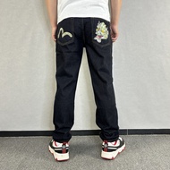 Evisu Evisu Embroidered Men's Jeans Loose Straight Trousers