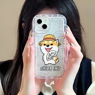 Photo frame airbag case for iphone 14promax 11 13 12 7Plus X XS Max fashion dog cover
