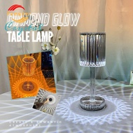 Diamond Table Lamp Crystal Touch Control Color Changing Light Romantic Bar Atmosphere Lamp Acrylic U