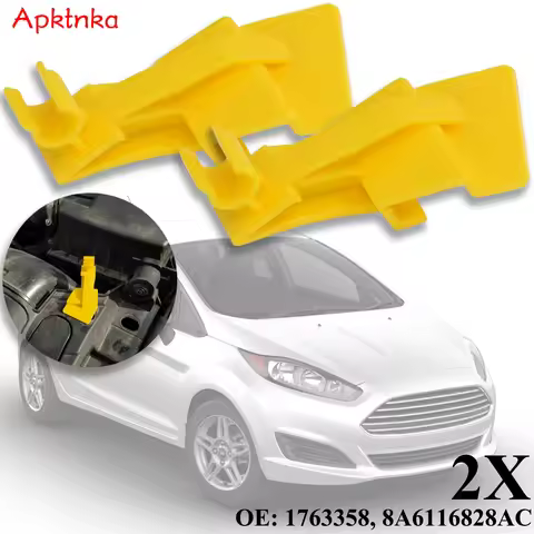 2pcs Hood Rod Bonnet Stay Support Prop Clips Holder Clamp For Ford Fiesta B-Max Ecosport Transit Tou