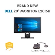 Dell 20 inch Monitor E2016H Brand New or Refurbished / SG Seller