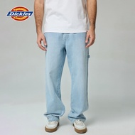 DICKIES MENS PANTS - VINTAGE AGED BLUE กางเกง กางเกงขายาว ผู้ชาย