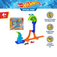 MZ7 Hot Wheels Stunt Tracks Champion Track Set & 1:64 Scale Die-Cast Toy Car Assortment (JLM90)