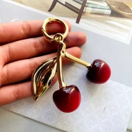 GANTUNGAN Cute Cherry Fruit Model Bag/ Keychain Decoration Cherry Charm Cherry Keychain