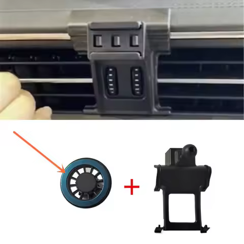 1Set Plastic Material For 2019-2025 Audi A6 C8 Gravity Linkage Special Car Magnetic Phone Holder Bra