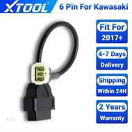 For Kawasaki 6Pin OBD2 Motorcycle OBD Diagnostic Scanner Cable Adapter Connector