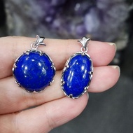 Natural Afghanistan Lapis Lazuli 5A S925 Pendant 天然阿富汗青金石5A S925银吊坠