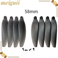 MEIGUII Folding Propeller Blades, Black Plastic Remote Control Drone Parts, 58mm/66mm Universal Quad
