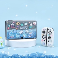 Cute Ocean Party Frosted Hard Protective Case for Nintendo Switch and Switch OLED