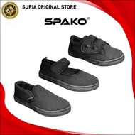 Spako Unisex Black School Shoes | Kasut Sekolah Hitam 015 / 016 / 017