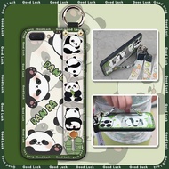 mobile phone case Anti-knock Phone Case For OPPO A5/A3s/Ax5/R15neo panda phone case protective Wrist Strap Cute Silicone