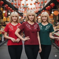 KATUN [TOP] LS2304 1A // 28864 2A / 2027 3A / Y2054 9A 1A YYFQ CHEONGSAM COTTON JUMBO TOKOMOI MA CHR