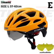 CIGNA Bicycle Helmet With Built-In Goggles Model TB01