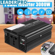 3000W DC 12V/24 To AC 110v/220V 12V Sine Wave Solar Inverter Peaks Power Voltage Transformer Convert