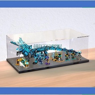 Blue Sky Department Store Display Box Acrylic Suitable For Lego 71754 Phantom Ninja Water Dragon Mod