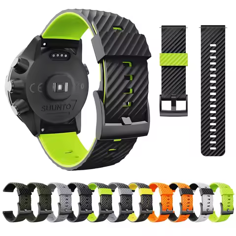 Strap For Suunto 7/Suunto 9 Wristband For Suunto 9 Baro/9 Spartan/9 GPS Soft Silicone Sports Watchba
