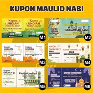 NABI PROPHET'S MAULID COUPON ISRA' MI'RAJ/ PROPHET'S MAULID PAWAI COUPON PRINT/