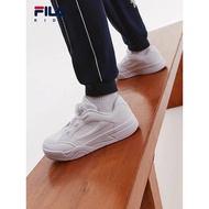 FILA KIDS WAVE Boy's BOA Sneakers School Shoes in White/Black