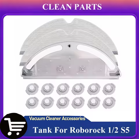 Water Tank Mop For ( Roborock 1/2 S5 S50 S51 S55 S6 S60 S65 E25 E35 E20 C10 T4 T6 Mi ) Vacuums Clean
