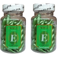 Verem Animate Vitamin E 60 Kapsul Gel Lembut Essence Wajah Pek Kombo Pelbagai Warna (2 unit)