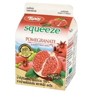 TIPCO SQUEEZE POMEGRANATE+MIXFRUIT JUICE 300 ML.