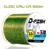 D-FISH 500m invisible fishing line, Super durable 100% Nylon Super power line