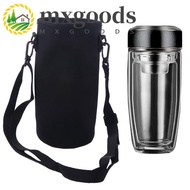 MXGOODS Water Bottle Cover Bag, Strap Neoprene Sport Cup Covers Bag, Holder Pouch 18/36/64oz Black I