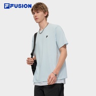 FILA FUSION  FUSION X URBAN TECH CITY ASCENT Men Short Sleeve T-shirt (Light Blue / White)
