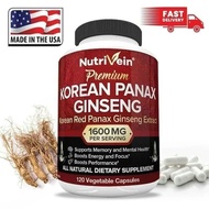 100% Original Products.120 Capsule.Pure Korean Red Ginseng Vegetables Supplement.High Strength Ginse