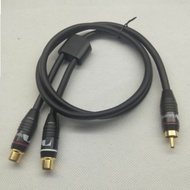 Cable RCA Y-1 Male 2 Female RCA Nakamichi High Quality - 2 Meters