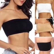 Braplux 48 46 40 Cup C B A 32 White Skintone Nude Bandeau Seamless Bra Tube Strapless Plus Size Bra 