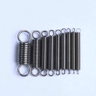 ﹊▩∏ 3pcs 0.8mmx10mmx260mm extension spring pulling tension springs 304 stainless steel hook elastic ring extended resiliency coil