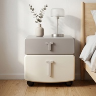 Moku Home  COMO 2 Drawers Bedside Table-Ivory