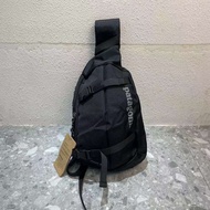 BAG ใหม่ 8L กลางแจ้งไนลอน Oxford ผ้าสีดำกันน้ำกระเป๋าสะพายไหล่ข้างหนึ่งกระเป๋าหน้าอกสีชนกัน Patagoni