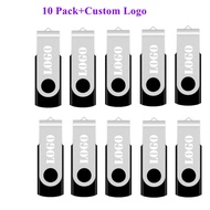 10PCS/Lot USB Flash Drive 1GB 2GB 4G 8GB Pen Drive 128MB 256MB Pendrive 512MB 2.0 Gift USB Stick Free Custom Logo For Gifts