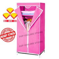 2B Plastic Cabinet Wardrobe With Zip/ Almari Pakaian Plastic/ Almari Kain / Storage