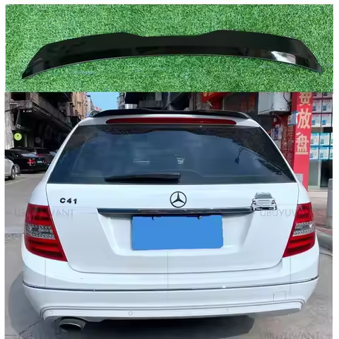 For W204 Wagon Mercedes Benz W204 C200 C300 Estate/Wagon Car Rear Trunk Spoiler Wing Boot Lip ABS Pl