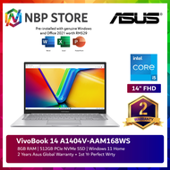 Asus VivoBook 14 A1404V-AAM168WS / A1404V-AAM166WS 14'' FHD Laptop ( i5-1335U, 8GB, 512GB SSD, Intel, W11, HS ) Transparent Silver / Blue