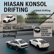 Kereta AE86 Model Drift Miniatur Dashboard | Initial D Metal Diecast Mini Car Hiasan Kereta Pull Bac