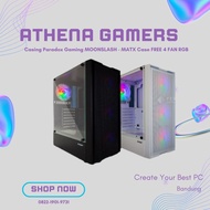 Paradox Gaming MOONSLASH Case - MATX Case FREE 4 FAN RGB | Athena Gamers