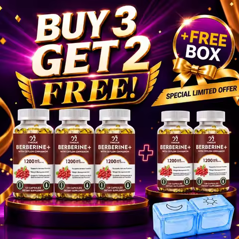 Premium Berberine Supplement, with Cinnamon, Bitter Melon & Turmeric, Supports Glucose Metabolism, I