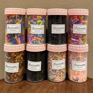 Taiwan Ready Stock Rubber Band Female Tie Hair Extra Thick Disposable High Elastic Durable Black Rin