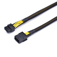 16 AWG GPU VGA PCI-e 8 Pin PCI Express Graphics Video Card GPU 8Pin Female to GPU 8(6+2)Pin Male Sleeved Power Extension Cable