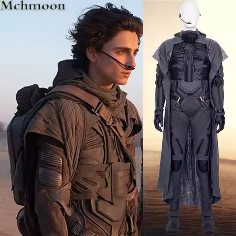 Arrakis Aka Dune Cosplay Costume Fremen Stillsuit Paul Atreides Costume Armor Suit with Vest Jumpsui