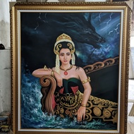 lukisan nyi roro kidul ukuran besar 130×110 cm