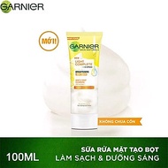 [GARNIER] Sữa Rửa Mặt Tạo Bọt Chứa Vitamin C Giúp Sáng Da, Mờ Thâm Và Ẩm Mịn Light Complete Brighten