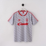 89 91 Liverpool away football short sleeved jersey
